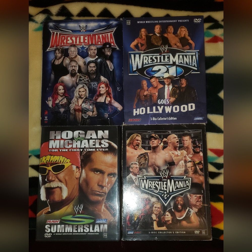 WWE Wrestlemania dvd lot